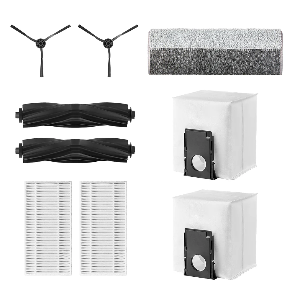 J20 Ultra Accessories Kit – 2 Side Brushes, Roller, Mop, 2 HEPA Filters, 2 Dust Bags