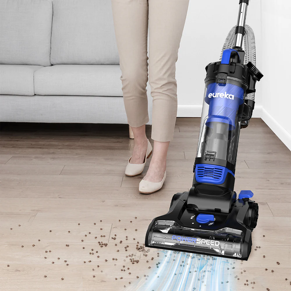 Eureka Lightweight Powerful Upright Vacuum Cleaner for Carpet and Hard Floor, PowerSpeed, New Model,Blue,black/New Model NEU280 - Image 3