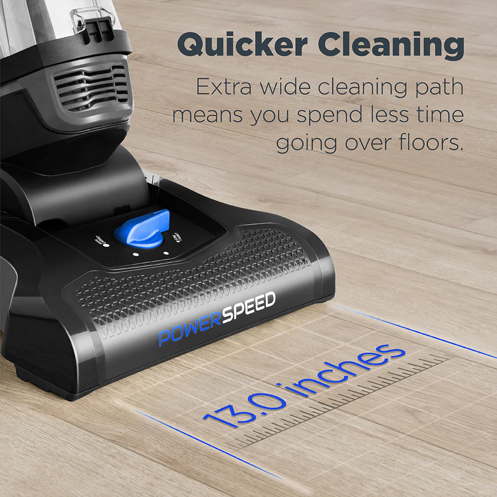 Eureka PowerSpeed Lightweight Upright Vacuum Cleaner for Carpet and Hard Floor, Powerful Bagless Upright Vacuum Cleaner for Home Pets, NEU181A, Blue - Image 10