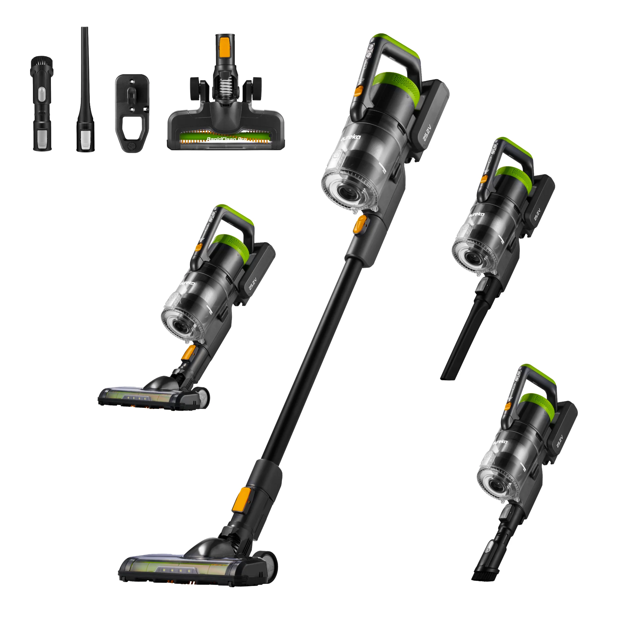 NEC285GR – Cordless Stick Vacuum with LED, Swivel & Long Runtime