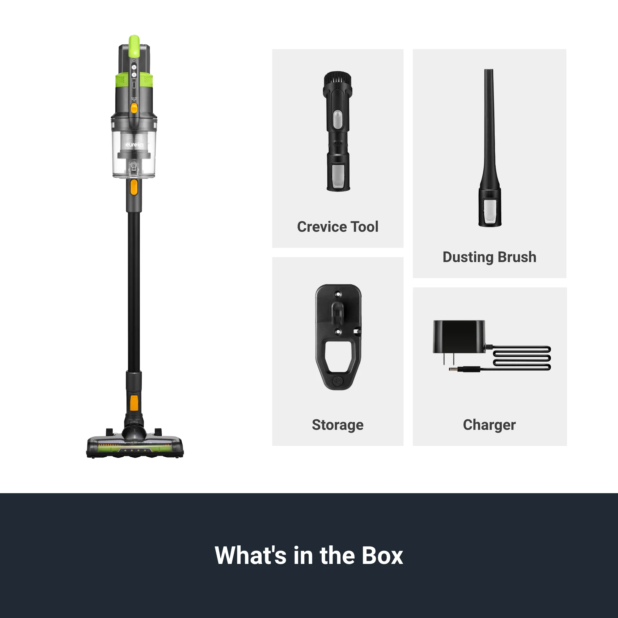 NEC285GR – Cordless Stick Vacuum with LED, Swivel & Long Runtime - Image 9