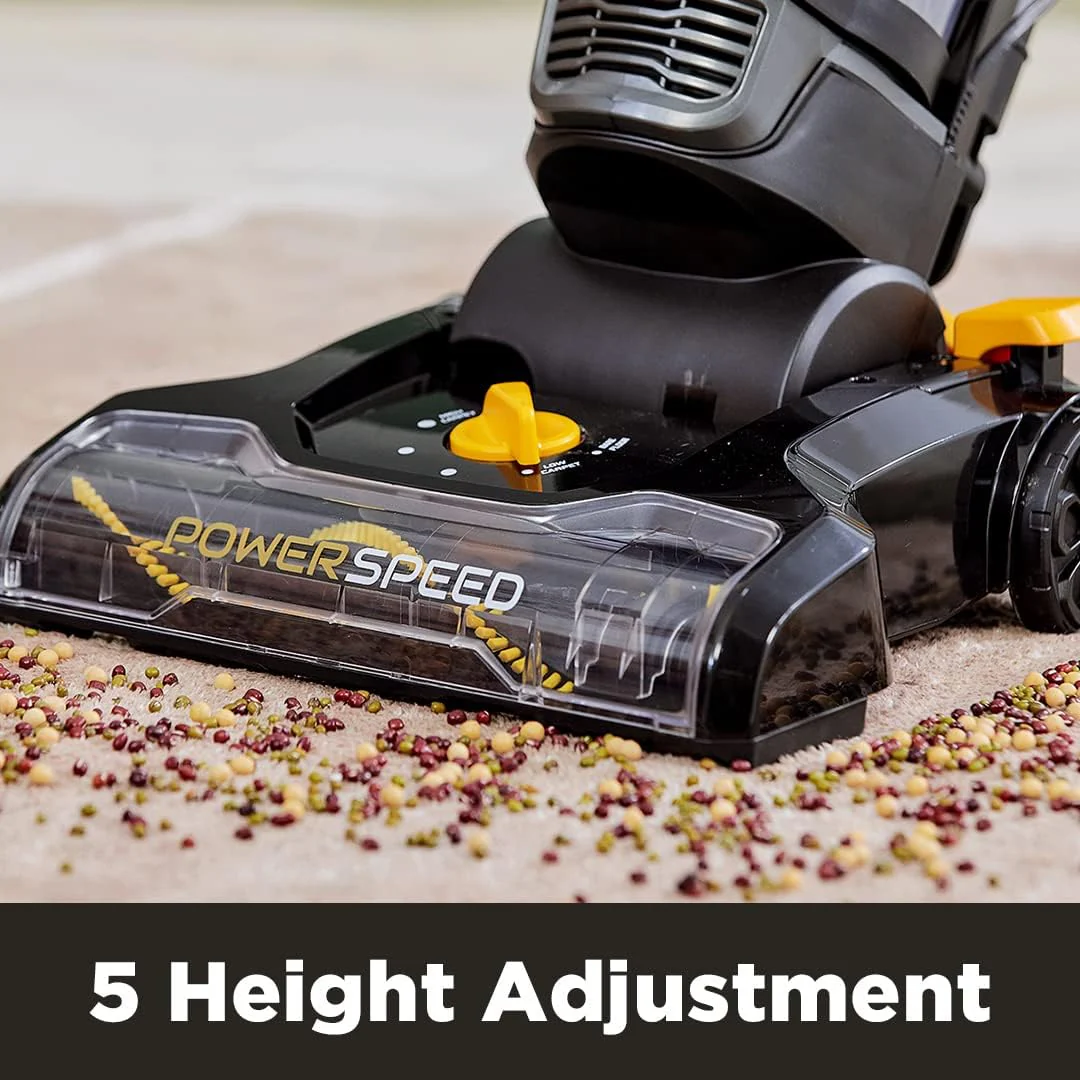 EUREKA PowerSpeed Lightweight Powerful Upright Vacuum Cleaner for Carpet and Hard Floor NEU181D, Pet Turbo, Black,Yellow - Image 3