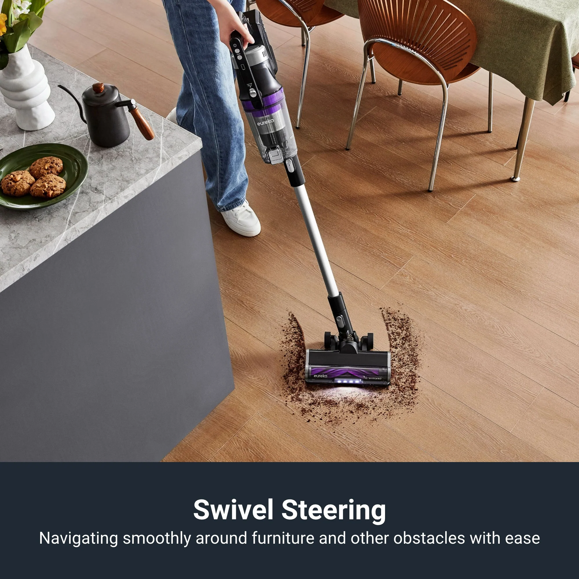 Eureka Stylus Elite NEC490 Cordless Stick Vacuum With Self-Emptying Station - Image 11